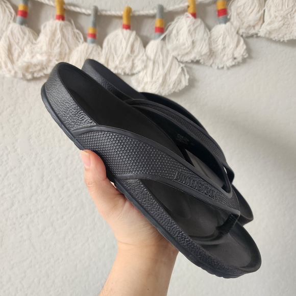 Birkenstock Honolulu Essentials Eva Black Slide Waterproof Thong Sandal Mens 8 - Picture 4 of 7